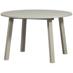 Table ronde extensible en ch�ne gris d120