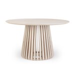 Table ronde naturelle d130 en bois de manguier Table ronde naturelle d130 en bois de manguier