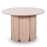 Table ronde style japandi extensible 310cm tulipa rallonges intgres