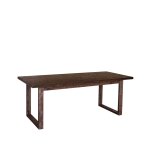 Table de salle � manger en bois massif noyer 160x87, 5cm