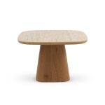 Table de salle à manger en chêne plaqué avec plateau en céramique Table de salle à manger en chêne plaqué avec plateau en céramique