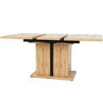 Table de salle à manger extensible effet bois (119 158, 5 x 80 cm) Table de salle à manger extensible effet bois (119 158, 5 x 80 cm)