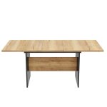 Table de salle à manger extensible effet bois 140 - 180 * 80 cm Table de salle à manger extensible effet bois 140 - 180 * 80 cm