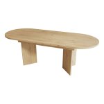 Table de salle  manger extensible effet chne