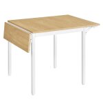 Table de salle  manger pliable extensible couleur chne naturel