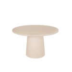 Table de salle à manger ronde en microciment beige 100x75cm Table de salle à manger ronde en microciment beige 100x75cm