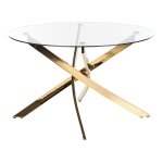 Table de salle à manger en verre de sécurité 4 personnes l120 Table de salle à manger en verre de sécurité 4 personnes l120