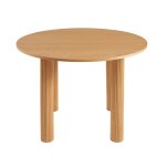 Table de s�jour ronde placage ch�ne 115 cm