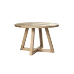 Table en teck recyclé massif ronde 4 pers. Table en teck recyclé massif ronde 4 pers.