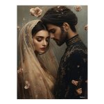 Tableau couple & fleurs alu dibond 100x75