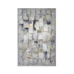 Tableau à l'huile en bois bleu, 80x120 cm Tableau à l'huile en bois bleu, 80x120 cm