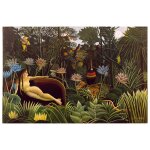 Tableau impression sur toile le r�ve henri rousseau 50x70cm