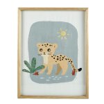 Tableau imprim lopard multicolore 35x45