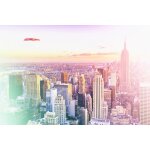 Tableau new york pastel toile imprime 120x80 cm