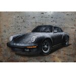 Tableau relief en mtal porsche 911 modle g 120x80