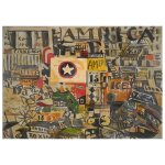 Tableau - scne de rue  new york - joaqun torres - garca 50x70cm
