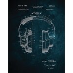 Tableau sur toile casque 30x40