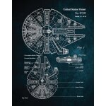Tableau sur toile millenium falcon 30x40