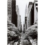 Tableau en verre rues de new york 80x120
