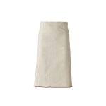 Tablier serveur en coton bio crme et ambre