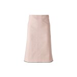 Tablier serveur en coton bio rose et olive