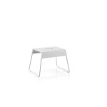 Tabouret en acier gris clair
