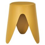 Tabouret d'appoint empilable jaune Tabouret d'appoint empilable jaune