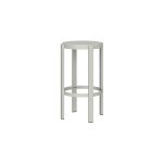 Tabouret de bar en acier robuste, gris, 65 cm