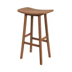Tabouret de bar en bois de teck 77 cm Tabouret de bar en bois de teck 77 cm