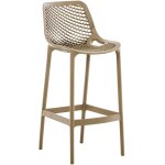 Tabouret de bar d'extrieur avec repose - pieds plastique boue