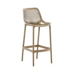 Tabouret de bar d'ext�rieur avec repose - pieds r�sine boue