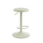 Tabouret de bar en m�tal vert amande pi�tement vert