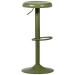 Tabouret de bar en métal vert réglable isaac Tabouret de bar en métal vert réglable isaac