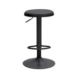 Tabouret de bar rglable en mtal h60 - 81cm - noir