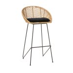 Tabouret de bar en rotin 76cm - naturel Tabouret de bar en rotin 76cm - naturel