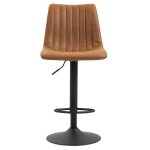 Tabourets de bar en simili cuir (x2), brun Tabourets de bar en simili cuir (x2), brun