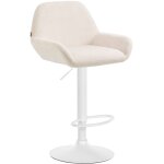 Tabouret de bar velours ajustable pivotant velours crme