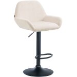Tabouret de bar velours ajustable pivotant velours crme