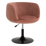 Tabouret de bar en velours rose