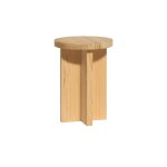 Tabouret bas en bois massif naturel 42 cm non verni Tabouret bas en bois massif naturel 42 cm non verni