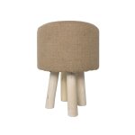 Tabouret bois et jute tu