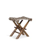 Tabouret en bois marron