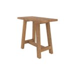 Tabouret en bois de teck recycl