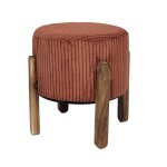Tabouret c�tel� terracotta