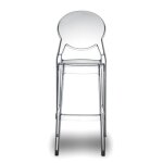 Tabouret design en plastique transparent