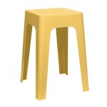 Tabouret empilable coloris jaune Tabouret empilable coloris jaune