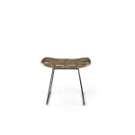 Tabouret en fibre beige