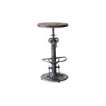 Tabouret haut en bois marron Tabouret haut en bois marron