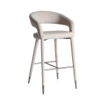 Tabouret en polyester blanc, 53x55x103 cm