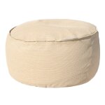 Tabouret rond extrieur m beige raphia